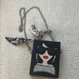 Chic Black Designer Crossbody Bag